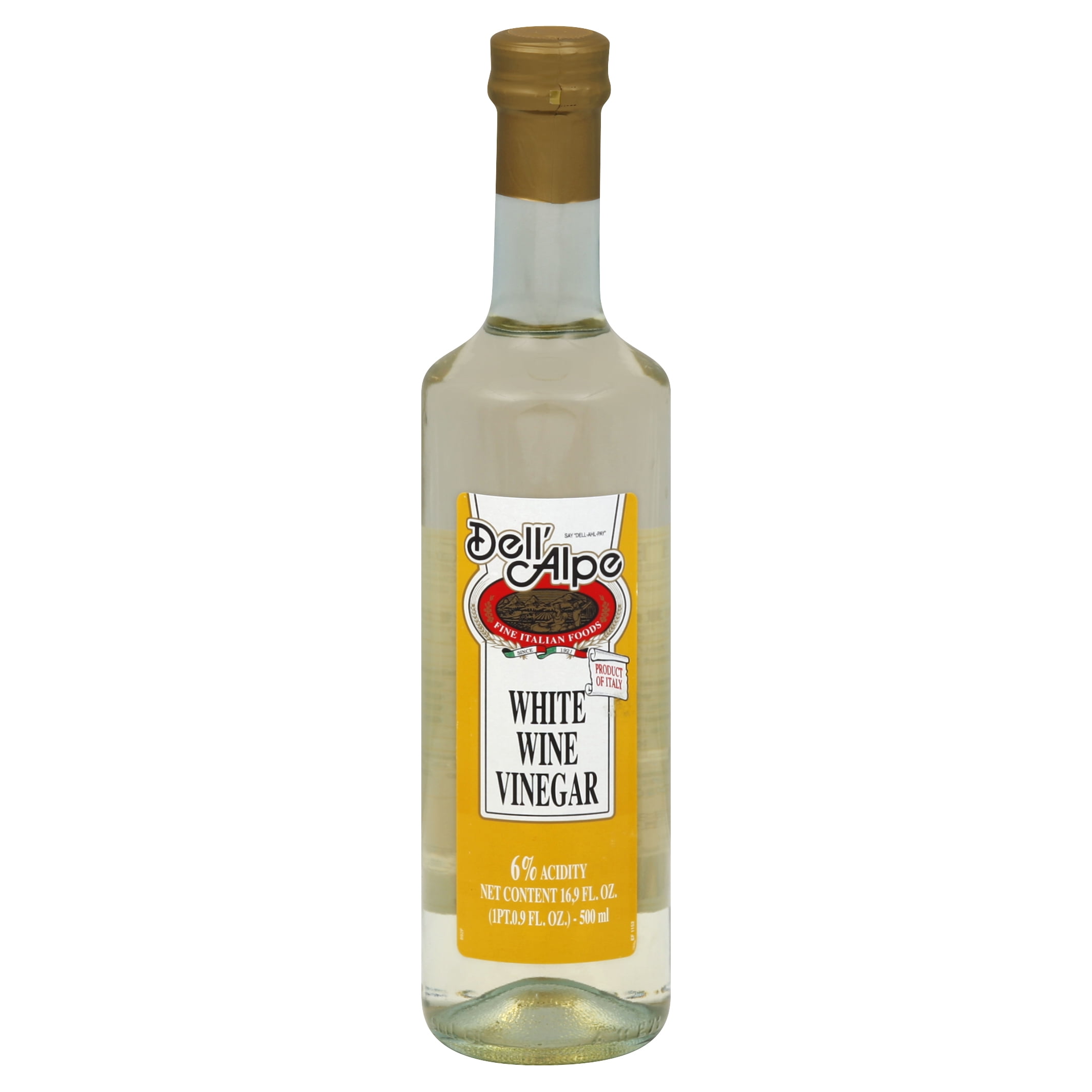 Dell Alpe White Wine Vinegar Italian 17 oz (Pack Of 6)