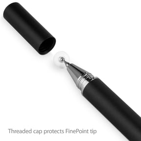 Dell Chromebook 11 (2015) Stylus Pen, BoxWave [FineTouch Capacitive Stylus] Super Precise Stylus Pen for Dell Chromebook 11 (2015) - Jet Black