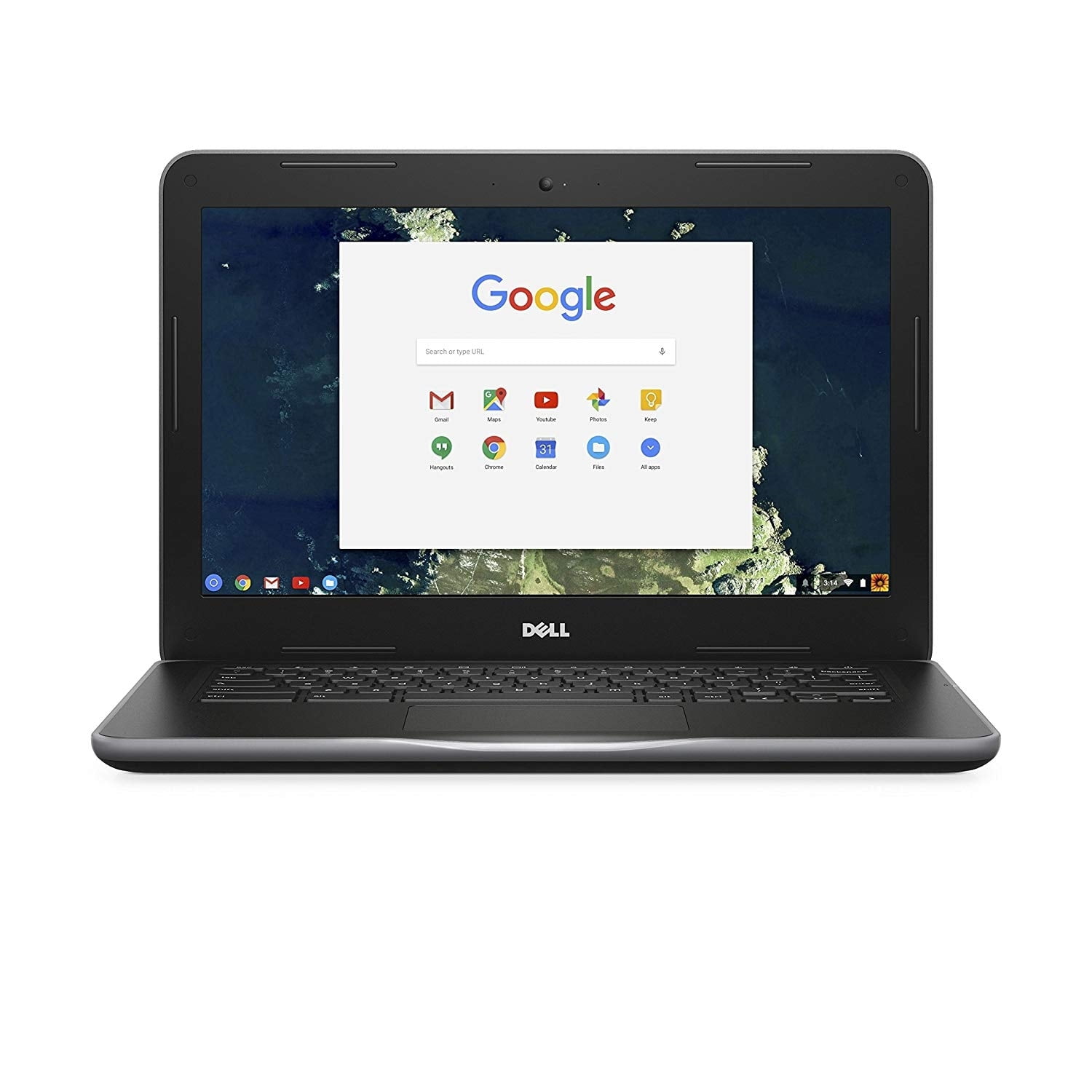 Dell Chromebook 13 3380 Intel Celeron 3855U X2 1.6GHz 4GB 16GB 13.3", Black
