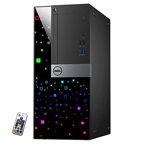 Dell Custom Built RGB Lights PC OptiPlex Mini Tower Computer Intel Core i56500 QuadCore