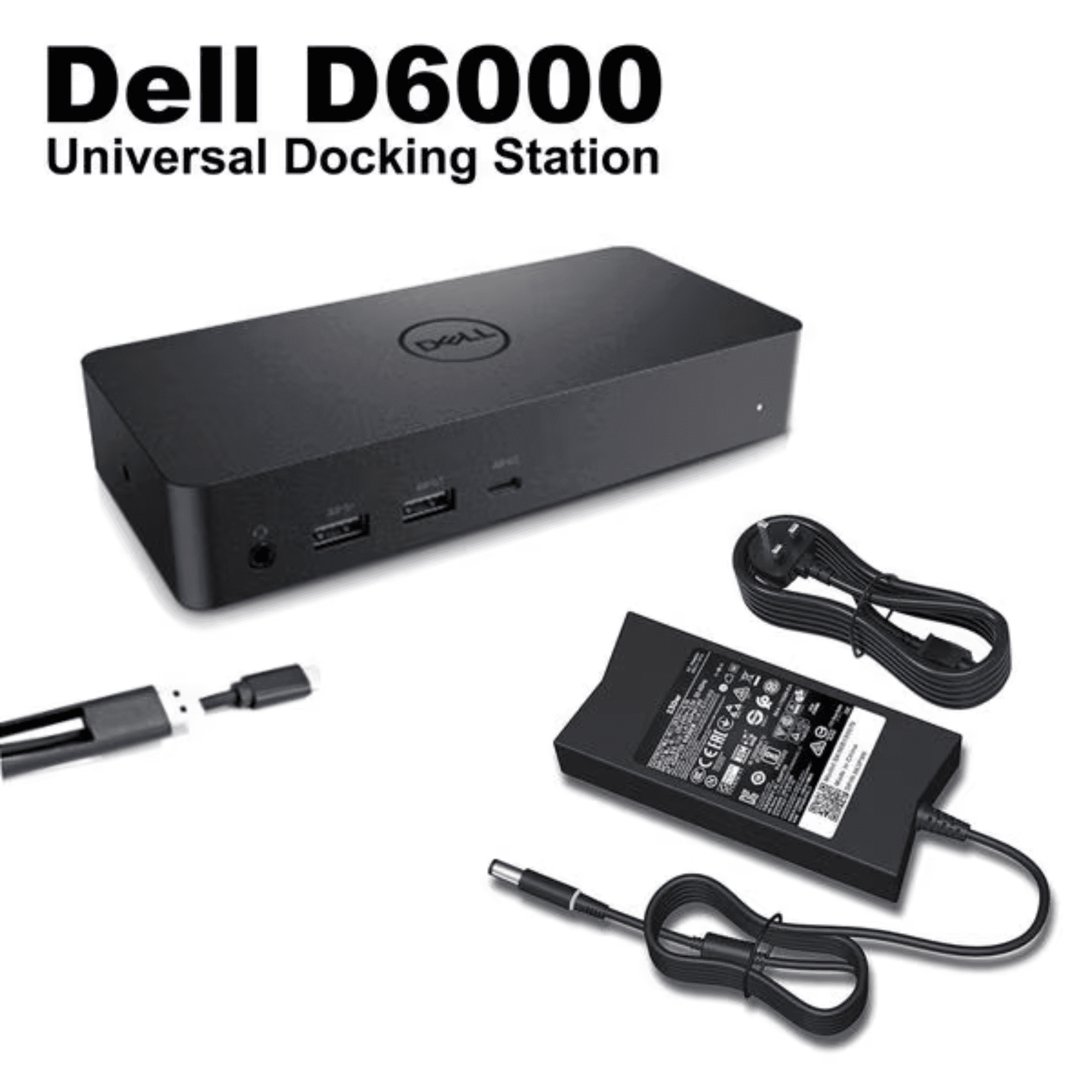 Dell D6000 Docking Station with 130w Power Adapter (Condition Good)