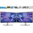 thumbnail image 1 of Dell DELL-P2225H 22 inch Full HD 100Hz 16:9 1ms IPS Monitor Black and Silver 2 Pack Bundle with Deco Gear 6FT Universal 4K HDMI 2.0 Cable with 28AWG Pure Copper Conductors, 1 of 12