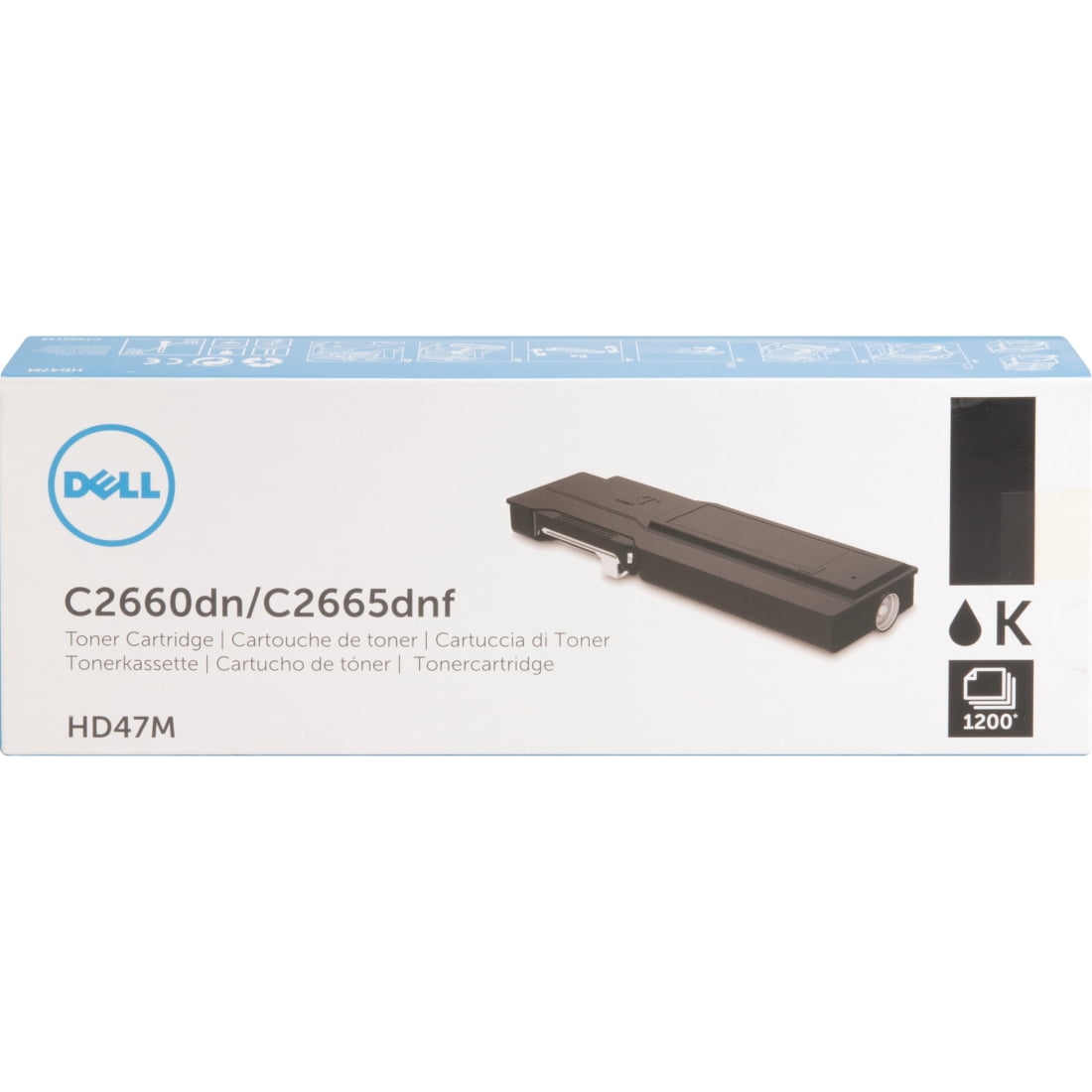 Dell, DLLHD47M, 1,200-Page Black Toner Cartridge for C2660dn/ C2665dnf Color Laser Printer, 1 / Each Sansujyuku sansujyuku.com