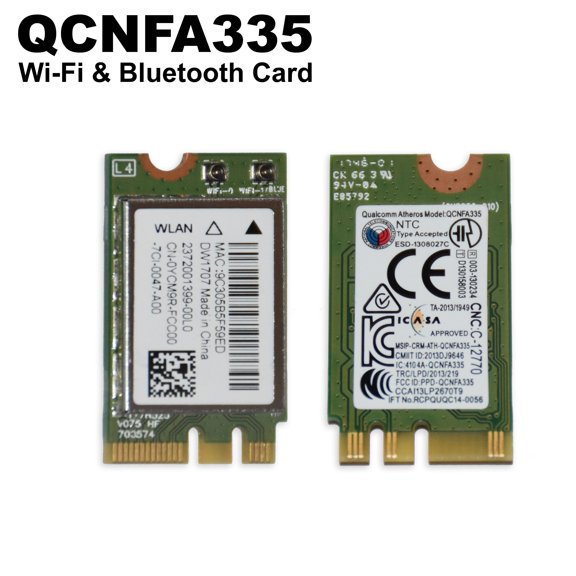 Dell DW1707 QCNFA335 Qualcomm Bluetooth 4.0 M.2 NGFF Wireless WiFi Card  YCM9R