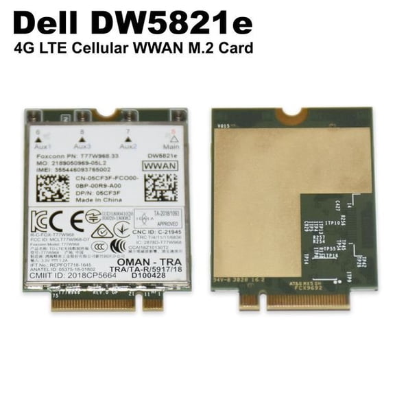 Dell DW5821e Snapdragon X20 4G LTE M.2 WWAN Wireless Card 5CF3F