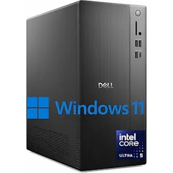 Dell Desktop ECT1250,Intel Core Ultra 5 225 Processor up to 4.9GHz, Intel UHD Graphics, 16GB DDR5 Memory, 1TB M.2 SSD, Windows 11 Pro