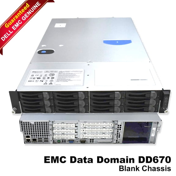 Dell EMC DD670 Data Domain Storage System Metal Chassis Only P-X-670-CHSX1 (New)