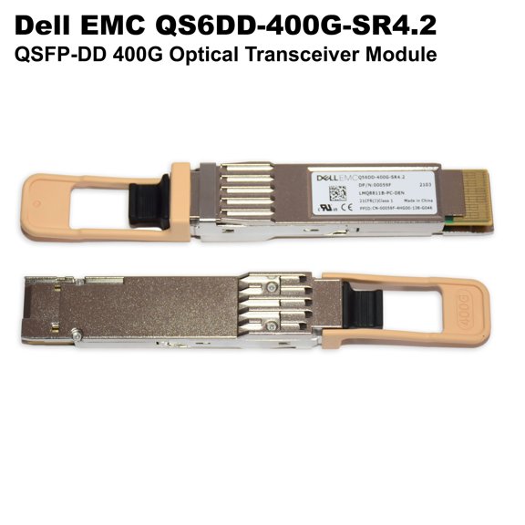 Dell EMC Q56DD-400G-SR4.2 400GbE QSFP-DD SR4.2MMF Optical Transceiver Module 0059F