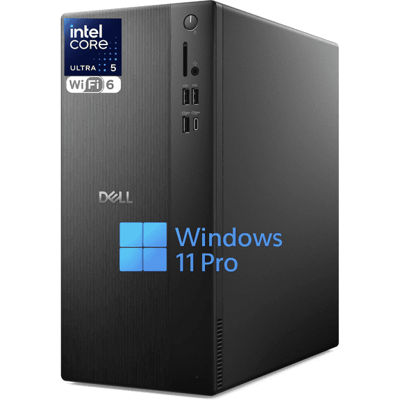 Dell Ect1250 Upgraded Desktop Computer, Intel Core Ultra 5 225 CPU (Up to 4.9 GHz), 16GB DDR5 RAM, 1TB SSD, Intel UHD Graphics, Wi-Fi 6, Win 11 Pro