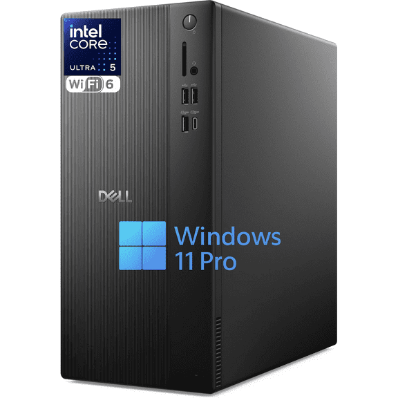 Dell Ect1250 Upgraded Desktop Computer, Intel Core Ultra 5 225 CPU (Up to 4.9 GHz), 32GB DDR5 RAM, 2TB SSD, Intel UHD Graphics, Wi-Fi 6, Win 11 Pro