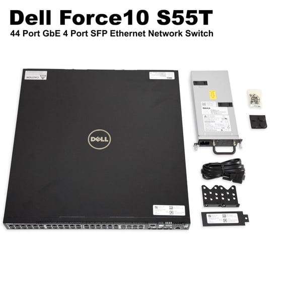 Dell Force10 S55T 44 Port GbE 4 Port SFP Managed Ethernet Switch