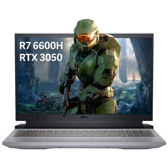 Dell G15 15.6'' FHD 120Hz Gaming Laptop, AMD Ryzen 5 6600H, 16GB DDR5 RAM, 1TB PCIe SSD, NVIDIA GeForce RTX 3050, Backlit Keyboard, HD Camera, Win 11 Pro, Gray