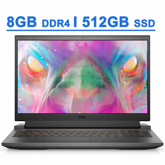 Dell G15 5510 Gaming 15 Laptop 15.6" FHD WVA Narrow Border 120Hz Display 10th Gen Intel Octa-Core i7-10870H 8GB DDR4 512GB SSD GeForce RTX 3050 4GB Backlit Keyboard WiFi6 Nahimic Win10 Grey