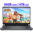 thumbnail image 1 of Dell G15 5535 Premium Gaming Laptop 15.6" FHD 165Hz (100% sRGB) AMD Zen4 8-core Ryzen 7 7840HS Processor 64GB DDR5 4TB SSD GeForce RTX 4060 8GB Graphic Backlit USB-C Win11 Gray, 1 of 8