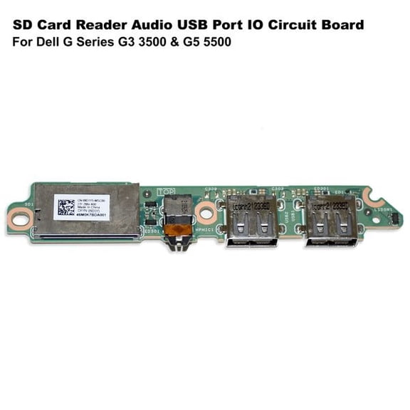 Dell G3 3500 & G5 5500 I/O Board with SD Reader, Audio, USB Ports - 9D1Y5