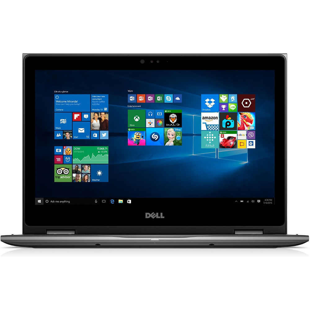 Dell Inspiron 13 5368 2-in-1 - Flip design - Intel Core i7 - 6500U / up to 3.1 GHz - Win 10 Home 64-bit - HD Graphics 520 - 8 GB RAM - 256 GB SSD - 13.3" touchscreen 1920 x 1080 (Full HD) - Wi-Fi 5 - theoretical gray - kbd: English - with 1 Year Dell Mail-In Service - image 1 of 10