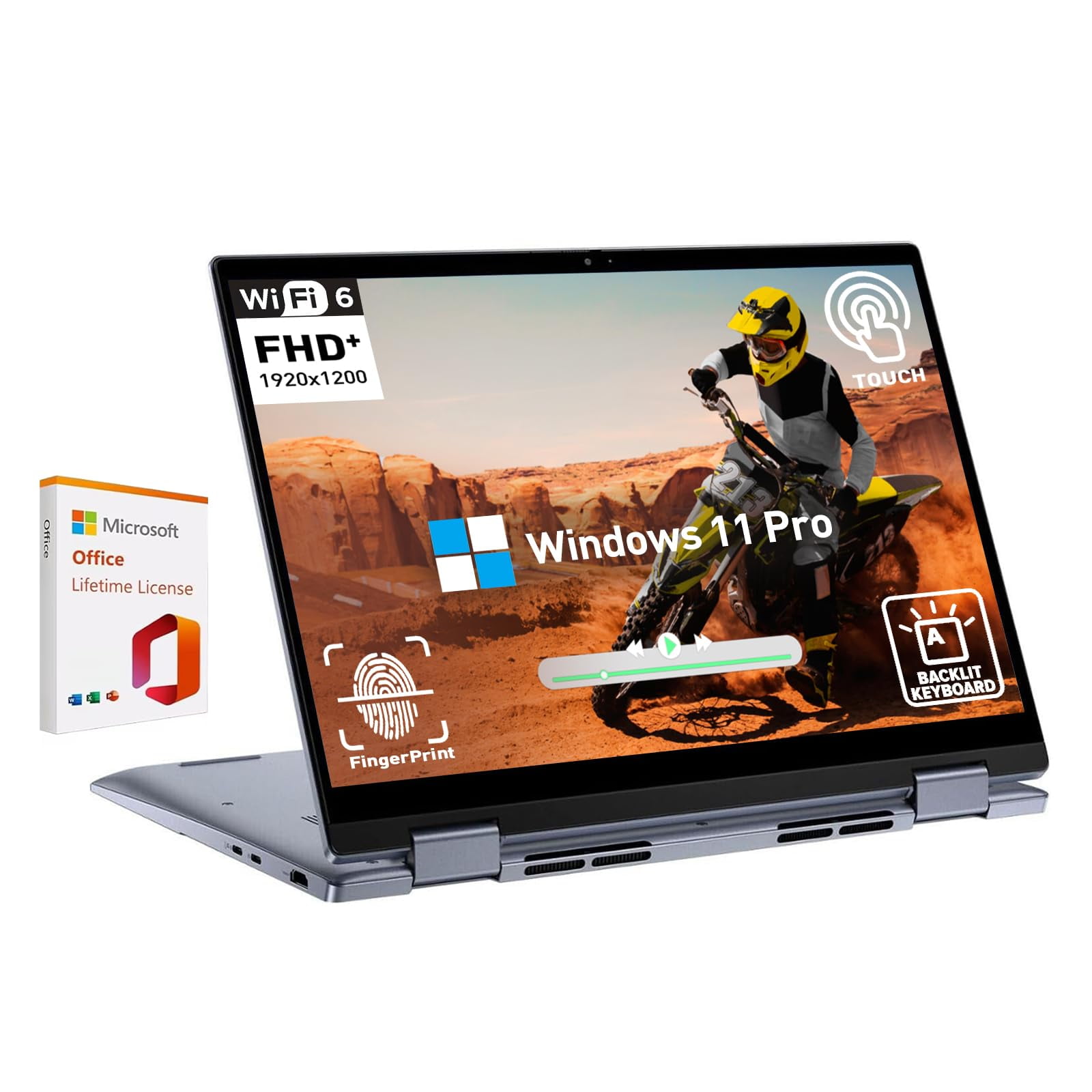 Dell Inspiron 14 2 in 1 Touchscreen Laptop, 14 Inch FHD+ Touch Screen ...