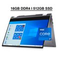 thumbnail image 1 of Dell Inspiron 14 5000 5406 2-in-1 Business Laptop 14" FHD Touchscreen 11th Gen Intel Quad-Core i7-1165G7 16GB DDR4 512GB SSD Intel Iris Xe Graphics Backlit Keyboard Fingerprint HDMI USB-C Win10 Grey, 1 of 7