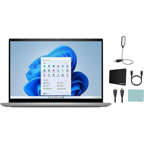 Dell Inspiron 14" 5425 FHD Touchscreen Laptop, AMD Ryzen 7 5825U,2GHz, 16GB RAM, 2TB SSD, Backlit Keyboard, Fingerprint Reader, Wi-Fi 6, Windows 11 Home, Silver + Mazepoly Accessories