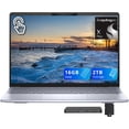 thumbnail image 1 of Dell Inspiron 14 Plus 14" 2.5K Touchscreen Laptop, Snapdragon X Plus X1P-64, 16GB LPDDR5X, 2TB Storage(1TB SSD+1TB Docking Station Set), Backlit Keyboard, Fingerprint Reader, Win11, Blue, 1 of 9