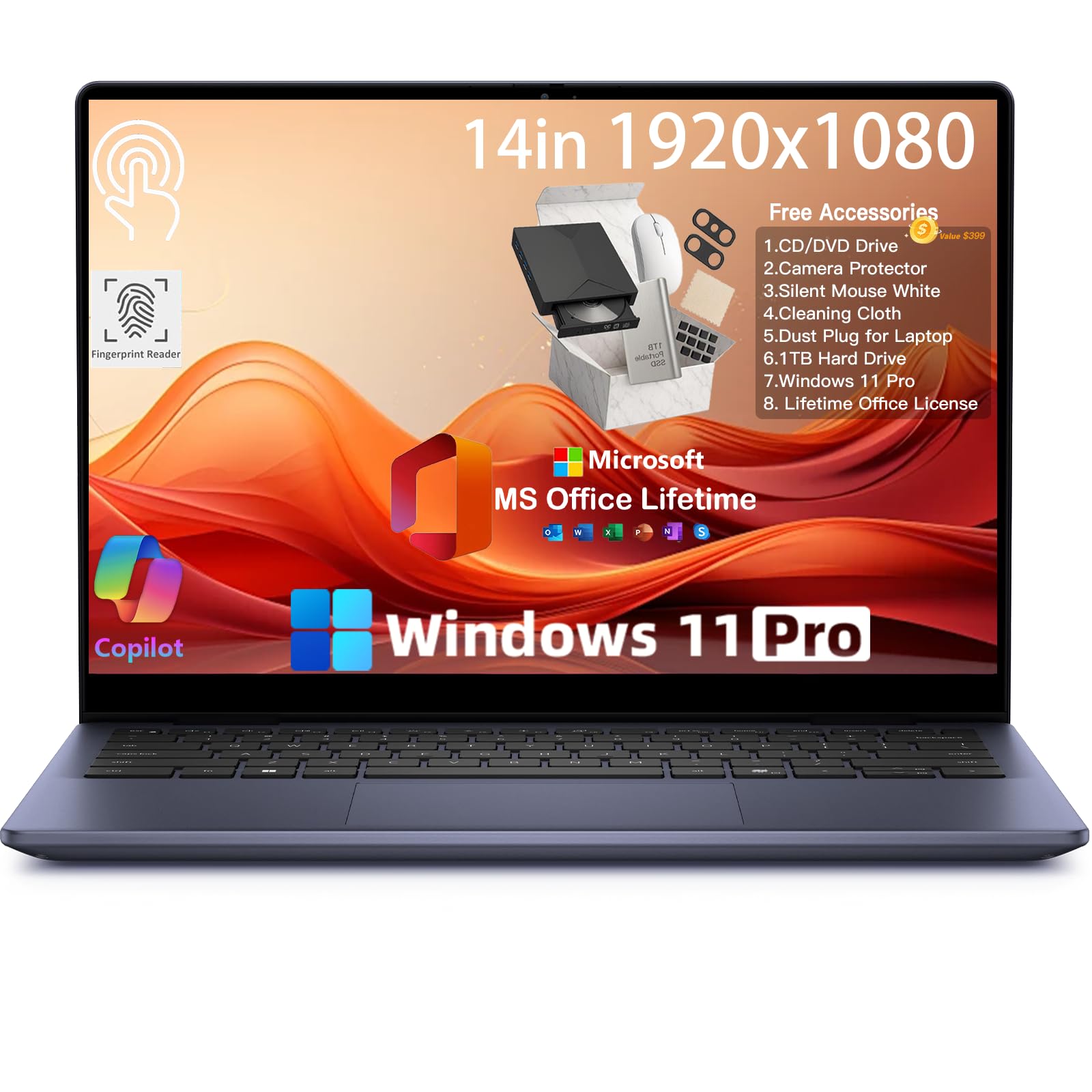 Dell Inspiron 14 Touchscreen Laptop Computer - 14
