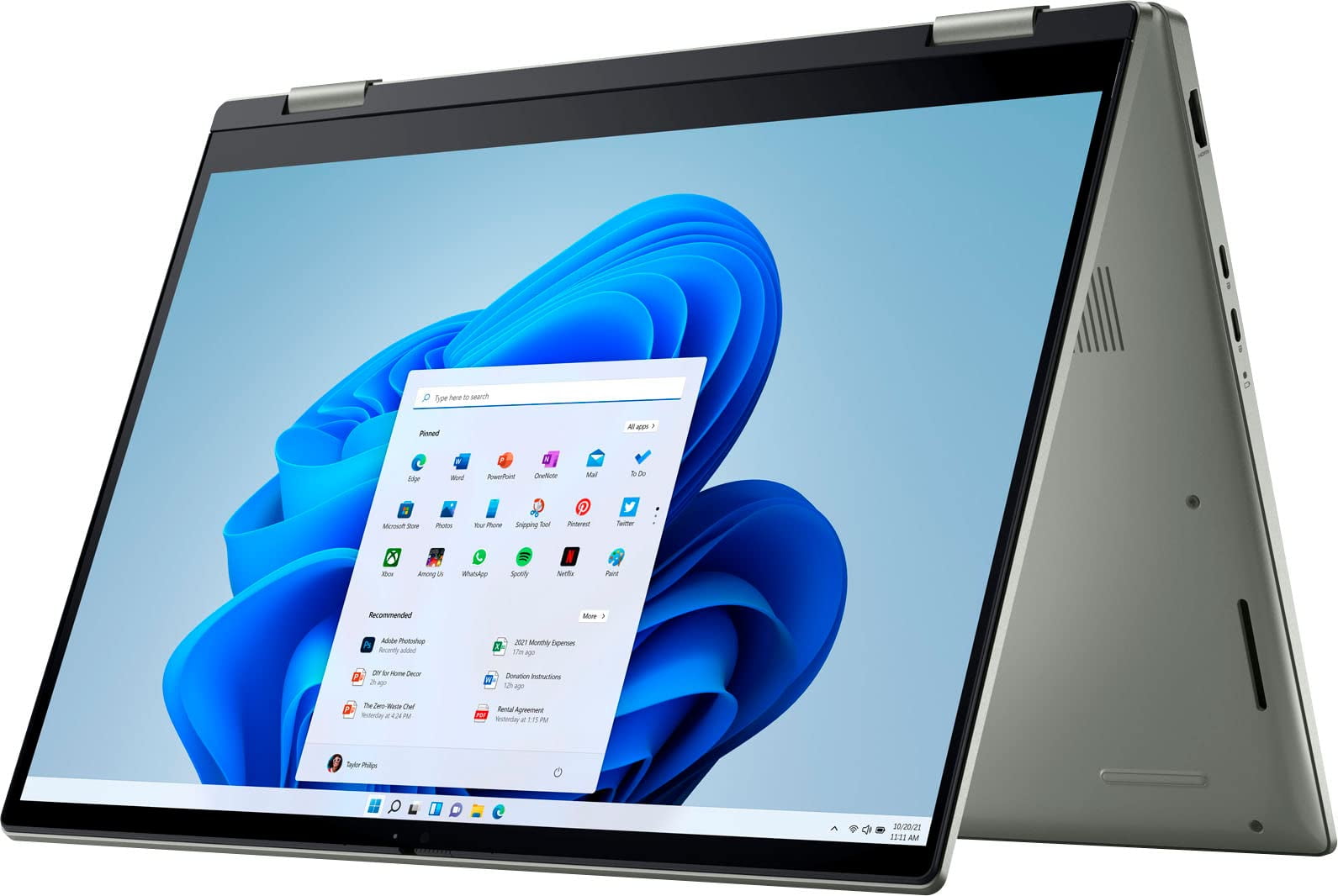 Pebble Green Dell Laptop