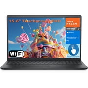 Dell Inspiron 15 15.6" Touchscreen FHD Laptop Computer, 8-Core AMD Ryzen 7 7730U Beat i7-1365U, 16GB DDR4 RAM, 512GB PCIe SSD, WiFi, Bluetooth, Type-C, HDMI, Carbon Black, Windows 11 Pro