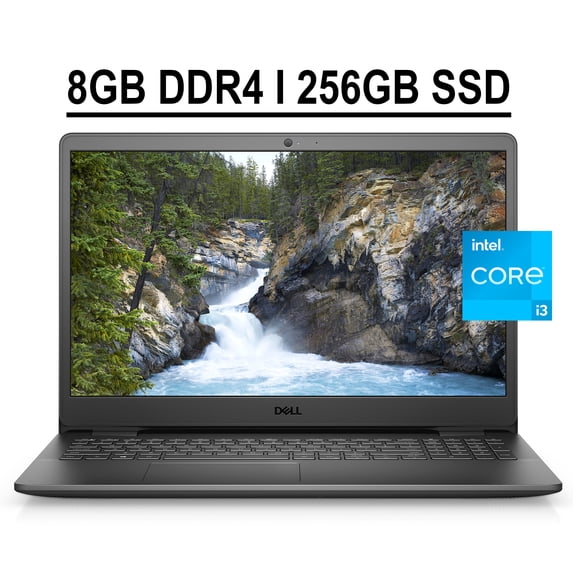 Dell Inspiron 15 3000 3501 Business Laptop 15.6" FHD Anti-glare Display 11th Gen Intel i3-1115G4 Processor 8GB DDR4 256GB SSD Integrated Intel UHD Graphics HDMI WiFi Bluetooth Webcam Win10 Black