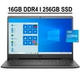 thumbnail image 1 of Dell Inspiron 15 3000 3501 Business Laptop 15.6" FHD Anti-glare WVA Display 11th Gen Intel Quad-Core i5-1135G7 16GB DDR4 256GB SSD Integrated Intel Iris Xe Graphics HDMI WiFi Webcam Win10 Black, 1 of 6