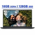 thumbnail image 1 of Dell Inspiron 15 3000 3510 Premium Laptop 15.6” HD Narrow Border Display Intel Quad-Core Pentium Silver N5030 Processor 16GB DDR4 128GB SSD Intel UHD Graphics 605 WiFi5 Win10Pro Carbon Black, 1 of 7