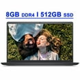 thumbnail image 1 of Dell Inspiron 15 3000 3510 Premium Laptop 15.6” HD Narrow Border Display Intel Quad-Core Pentium Silver N5030 Processor 8GB DDR4 512GB SSD Intel UHD Graphics 605 WiFi5 Win10Pro Carbon Black, 1 of 7