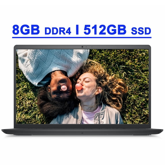 Dell Inspiron 15 3000 3510 Premium Laptop 15.6” HD Narrow Border Display Intel Quad-Core Pentium Silver N5030 Processor 8GB DDR4 512GB SSD Intel UHD Graphics 605 WiFi5 Win10Pro Carbon Black