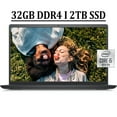thumbnail image 1 of Dell Inspiron 15 3000 3511 Business Laptop 15.6" FHD WVA Display 10th Gen Intel Quad-Core i5-1035G1 Processor 32GB DDR4 2TB SSD Intel UHD Graphics HDMI Webcam Win11 Black, 1 of 7