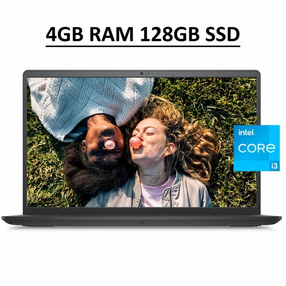 Dell Inspiron 15 3000 3511 Business Laptop Computer 15.6" FHD Anti-Glare WVA Display 11th Gen Intel Core i3-1115G4 4GB RAM 128GB SSD HDMI WiFi 720p Webcam Win 10 Black