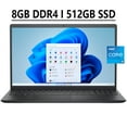 thumbnail image 1 of Dell Inspiron 15 3000 3511 Business Laptop Computer 15.6" WVA FHD Anti-Glare Touchscreen 11th Gen Intel Quad-Core i5-1135G7 8GB DDR4 512GB SSD Intel UHD Graphics HDMI Webcam Bluetooth Win11 Black, 1 of 5
