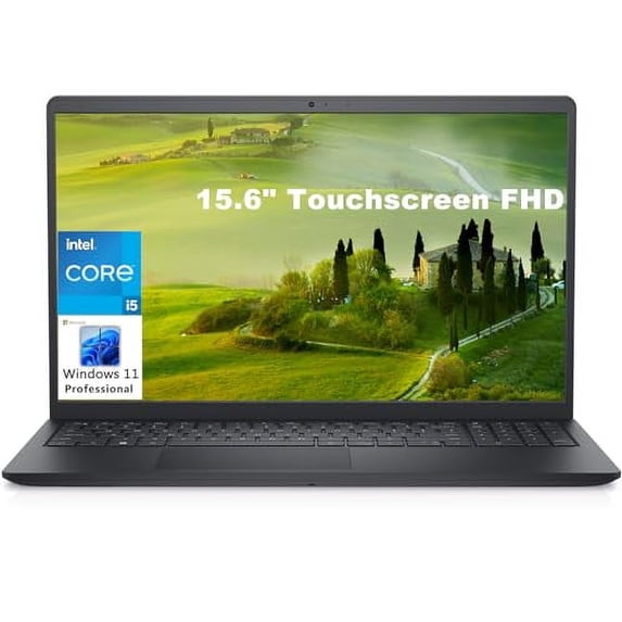 Dell Inspiron 15 3000 3520 15.6" Touchscreen FHD Business Laptop Computer, Intel Core i5-1155G7 (Beat i7-10710U), 32GB DDR4 RAM, 2TB PCIe SSD, 802.11AC WiFi, Bluetooth, Black, Windows 11 Pro S