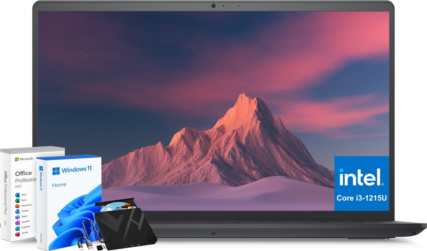 Dell Inspiron 15 3000 3520 Business Laptop with Microsoft Office