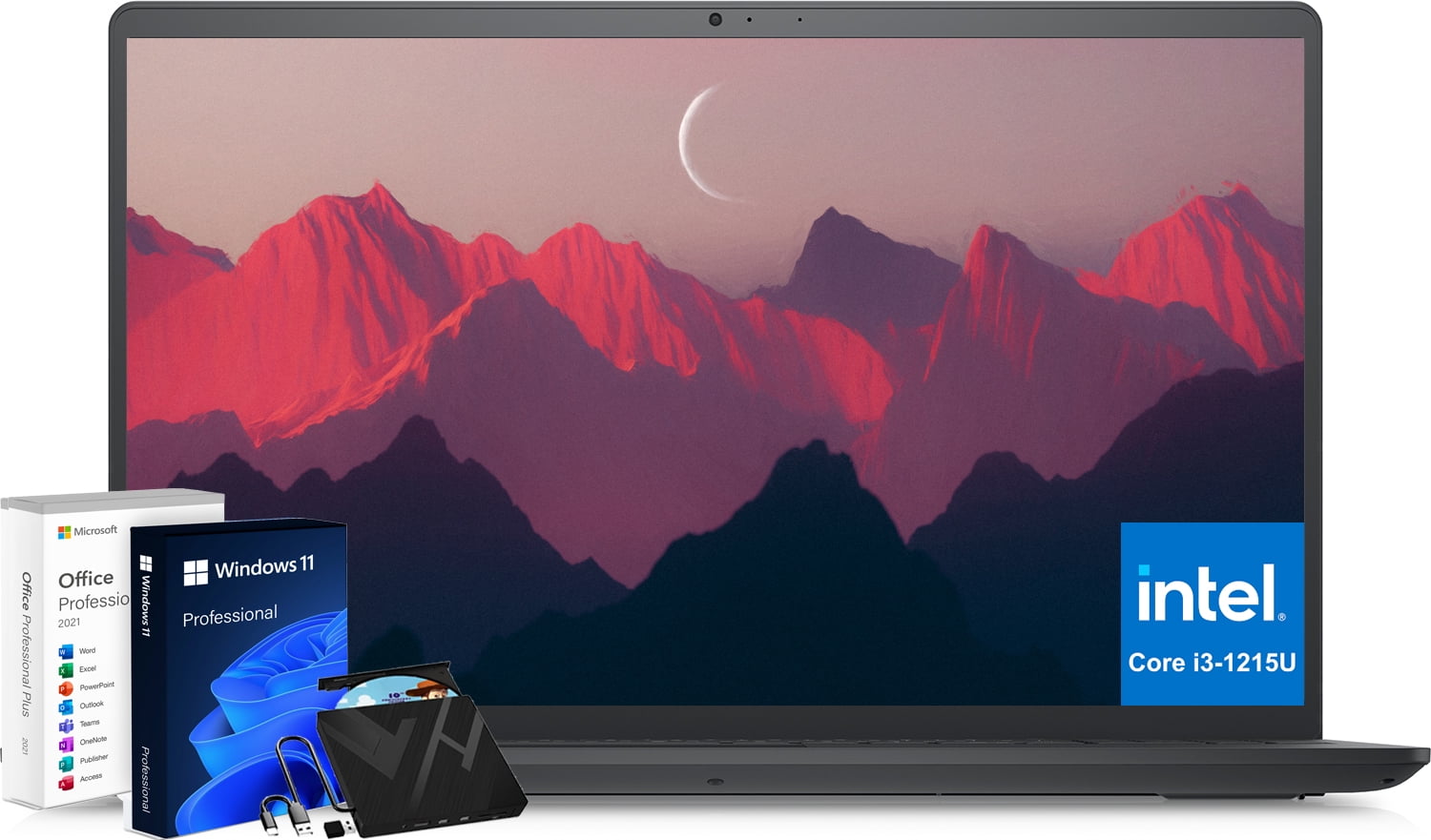Dell Inspiron 15 3000 3520 Business Laptop with Microsoft Office