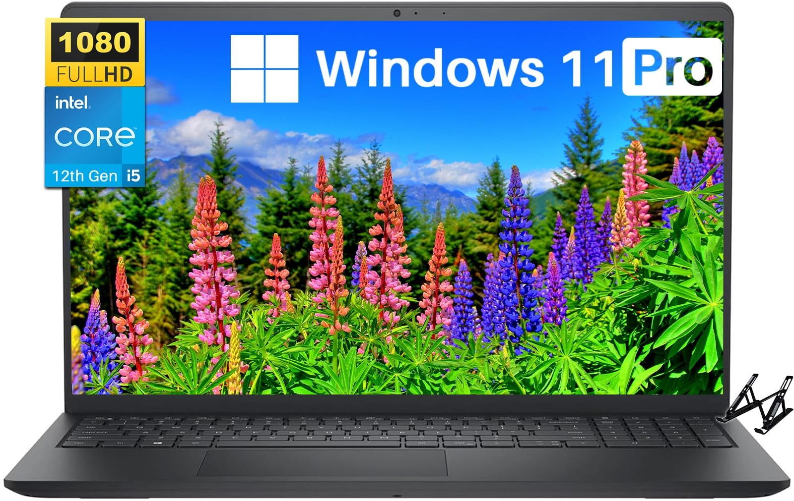 Dell Inspiron 15 3000 3520 Business Laptop, Windows 11 Pro, 32GB RAM, 1TB SSD, Intel Core i5-1235U Processor, 15.6" FHD Display, Intel UHD Graphics, Wi-Fi 6, HDMI, Bluetooth, with Laptop Stand
