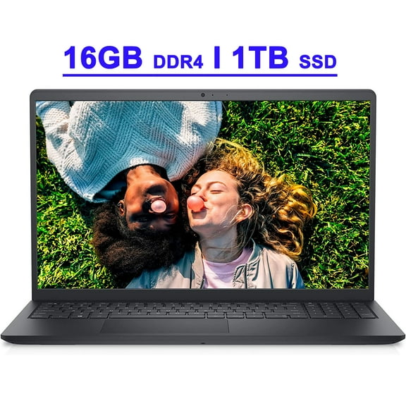 Dell Inspiron 15 3000 3520 Premium Business Laptop 15.6" FHD WVA Anti-glare 120Hz Display 12th Gen Intel 10-Core i7-1255U Processor 16GB RAM 1TB SSD Intel Iris Xe Graphics HDMI Win11 Black