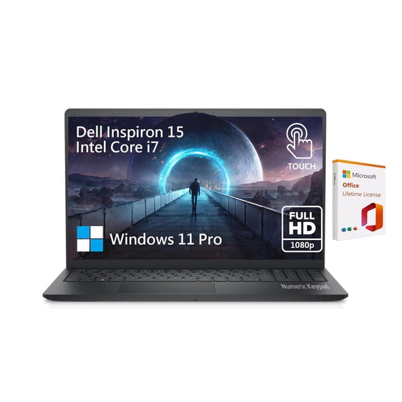 Dell Inspiron 15 3000 3530 Touchscreen Laptop Computer, 15.6 FHD Touch Screen Business Laptop PC, Intel Core i7 10-Cores, 64GB RAM 2TB SSD, Windows 11 Pro, Lifetime Office, Numeric Keypad Webcam USB-C