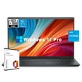 thumbnail image 1 of Dell Inspiron 15 3000 [Windows 11 Pro] Business Laptop Computer, 15.6" FHD Touchscreen, Intel Quad-Core i5-1235U, 16GB RAM, 512GB PCIe SSD, Numeric Keypad, Webcam, Wi-Fi with Microsoft Office, 1 of 7