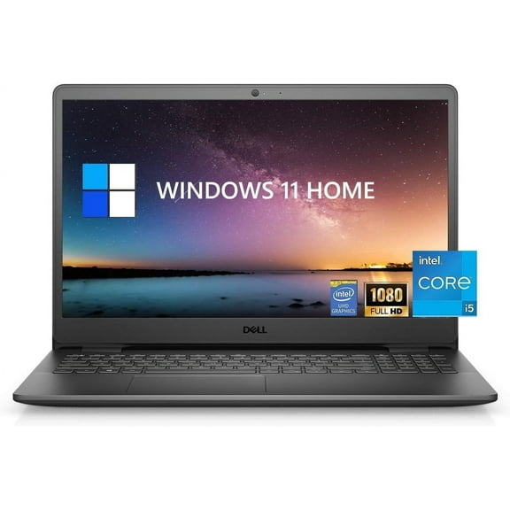 Dell Inspiron 15 3520 Business Laptop, 15.6" FHD Display, Intel Core i5-1235U Processor, 8G RAM, 256GB SSD,Webcam,HDMI,Bluetooth, Windows 11 Pro, Carbon Black