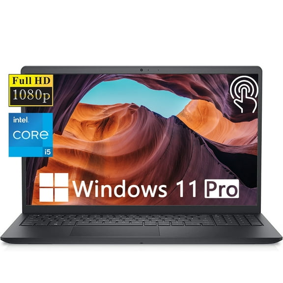 Dell Inspiron 15 3520 Business Laptop,15.6" FHD Touchscren Laptop,Inter Core i5-1235U,16GB RAM,1TB SSD,Intel UHD Graphics,LED-Backlit,Windows 11 Pro,Black