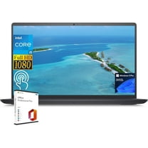 Dell Inspiron 15 3520 Business Laptop - with Microsoft Office Lifetime License, 15.6" FHD Touchscreen, Intel Core i5-1235U, 32GB RAM, 1TB SSD, Webcam, Wi-Fi, Bluetooth, Windows 11 Pro