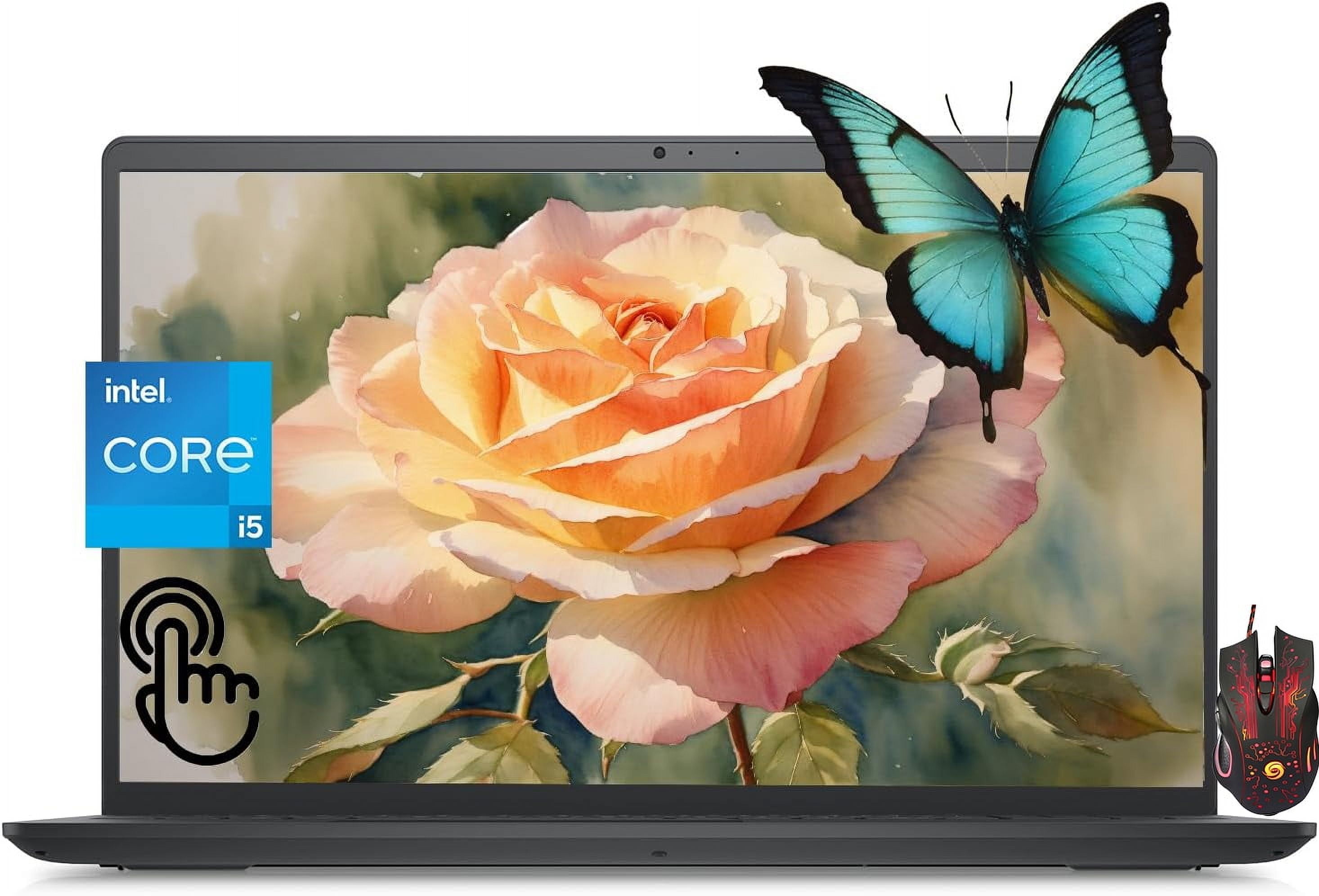 Dell Inspiron 15 3520 Laptop, 15.6" FHD Touchscreen, 16GB RAM, 512GB SSD, Intel Core i5-1235U, Business Laptop Computer, Anti-Glare, Wi-Fi 6, Windows 11 Home