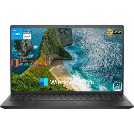 Dell Inspiron 15 3520 Laptop for Business, 15.6" FHD Display, Intel 10-Core i5-1235U, 16GB RAM, 1TB SSD, Windows 11 Pro, Wi-Fi 6