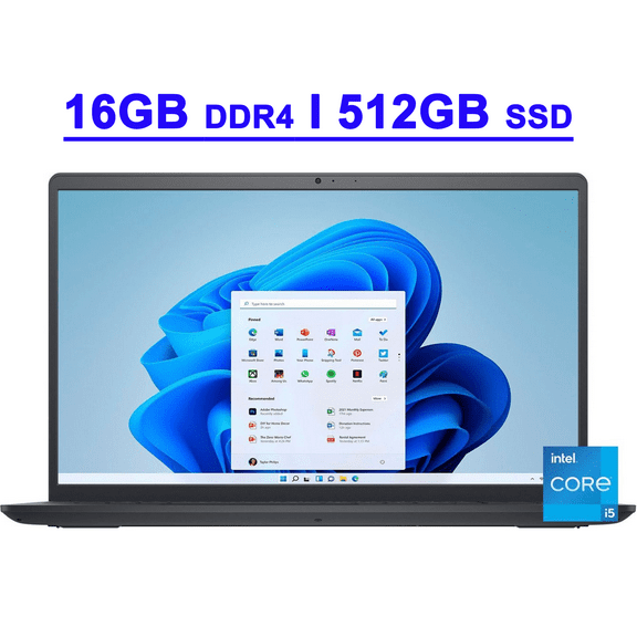 Dell Inspiron 15 3520 Premium Business Laptop 15.6" FHD Anti-glare Multi-Touch 11th Gen Intel 4-Core i5-1155G7 Processor 16GB DDR4 512GB SSD Intel Iris Xe Graphics Waves MaxxAudio Pro Win11 Black