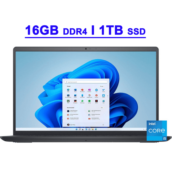 Dell Inspiron 15 3520 Premium Business Laptop 15.6" FHD Anti-glare Multi-Touch 11th Gen Intel 4-Core i5-1155G7 Processor 16GB DDR4 1TB SSD Intel Iris Xe Graphics Waves MaxxAudio Pro Win11 Black
