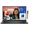 thumbnail image 1 of Dell Inspiron 15 3530 15.6" Touchscreen FHD Business Laptop Computer, 13th Gen Intel 10-Core i7-1355U up to 5.0GHz, 64GB DDR4 RAM, 4TB PCIe SSD, WiFi 6, Bluetooth, Carbon Black, Windows 11 Pro, 1 of 6